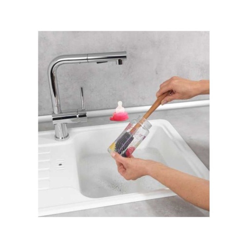 Perie pentru vase, din silicon, gri, 4,5x30 cm, Wenko Hollie - 54762100 - Img 2