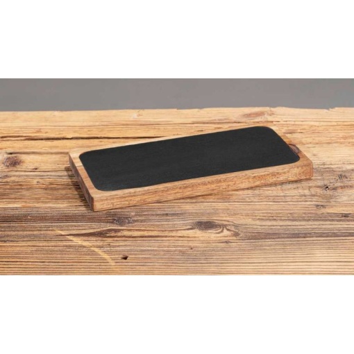 Platou servire si tocator din lemn de accacia 30x15x2 cm Ava Wenko Black Outdoor Kitchen - 55103100 - Img 4