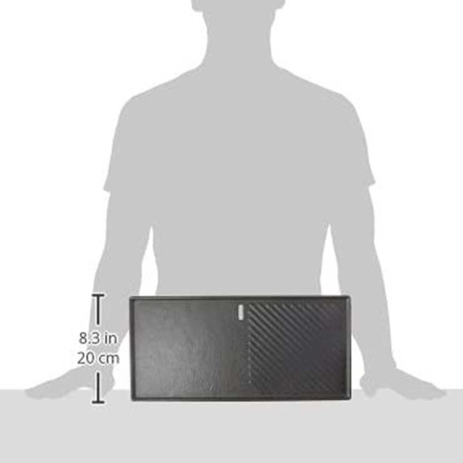 Plita din fonta cu 2 fete neteda si grill 43 x 20,5 cm pentru gratar Monroe Pro 3 Enders - 7882 - Img 3