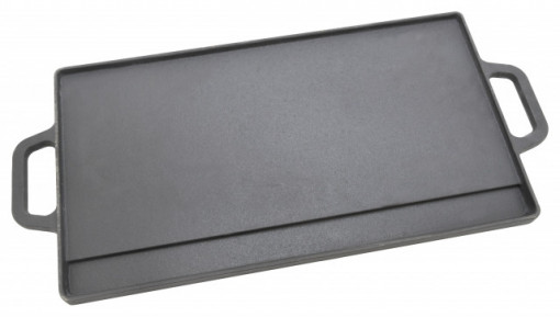 Plita pentru gratar cu doua fete din fonta 50x23x1,4cm Cattara TT13064 - Img 2