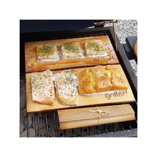 Set 2 placi din lemn de cires XL 30x14,5x1 cm pentru gatit la gratar Grillart - GA-1003-5 - Img 4