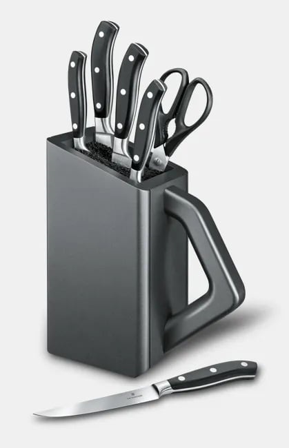 Set pentru bucatarie Victorinox Grand Maitre Cutlery Block, 6 piese, Black 7.7243.6 - Img 3