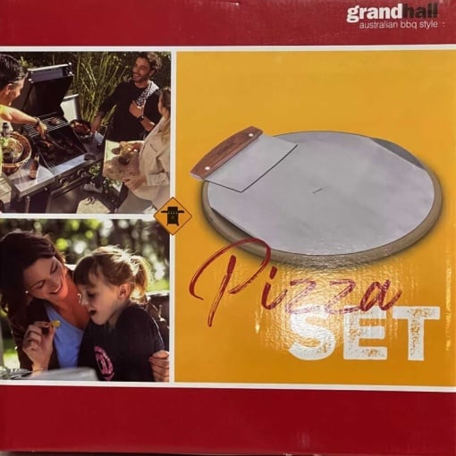 Set pizza piatra 33 cm, foaie inox 31 cm si feliator Grandhall - A06619033M - Img 4