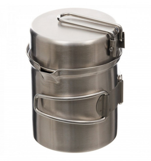 Set vase camping otel inoxidabil Fox Outdoor - OUTMA.33310 2