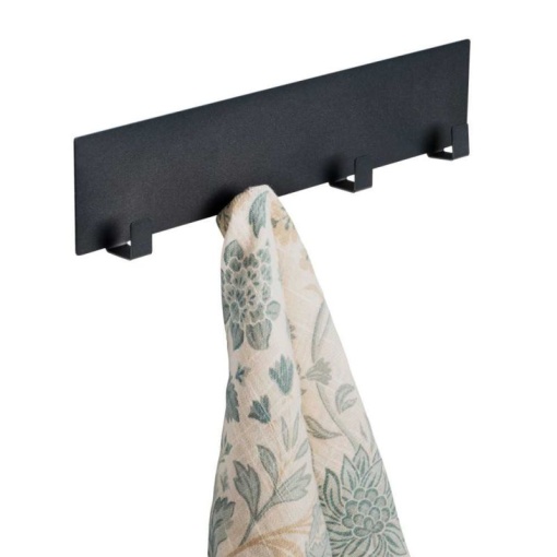 Sina magnetica cu carlige Wenko Black Outdoor Kitchen 30 x 6,5 x 2 cm negru - 55014100 - Img 6