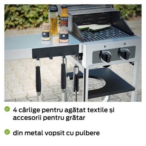 Sina magnetica cu carlige Wenko Black Outdoor Kitchen 30 x 6,5 x 2 cm negru - 55014100 - Img 16