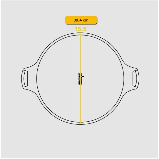 Tava din fonta pentru pizza Lodge 38 cm - L-BW15PP - Img 13
