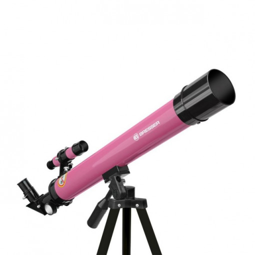 Telescop refractor Bresser Junior 45/600 AZ roz - 8850600W9H000 2