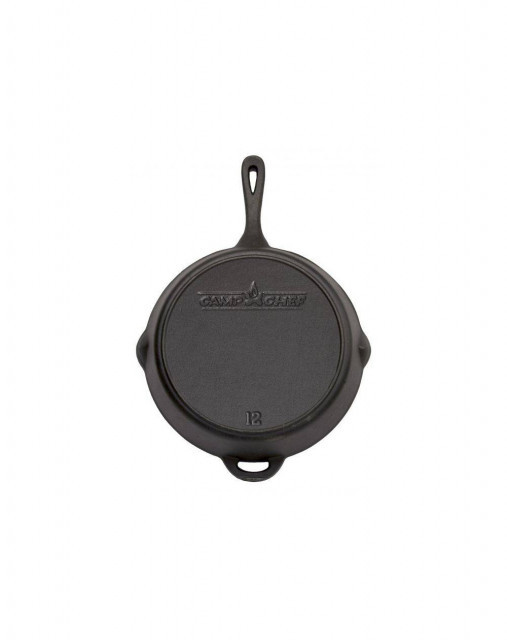 Tigaie adanca rotunda din fonta cu maner Camp Chef 30 cm CC-SK12 2
