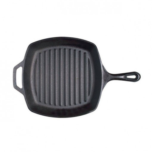 Tigaie grill adanca patrata din fonta cu maner Lodge 26,7 cm - L-8SGP3 2