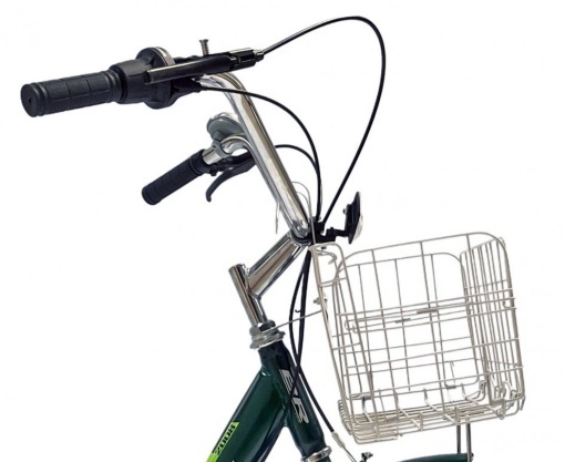 Tricicletă 24" pentru adulți BR CYCLES Pro2008-VB, cadru oțel 16", 7 viteze, frâne V-Brake/tambur, verde kaki - Img 3