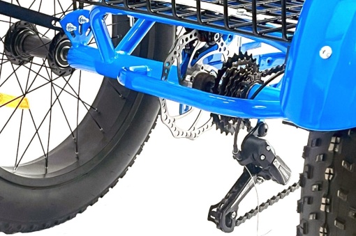 Tricicletă adulți BR Pro2025, 20", 7 viteze, frâne pe disc, cadru din oțel 15", albastru - Img 11