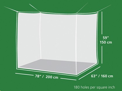 Plasa Anti Tantari Coghlans Dubla Alba - C9760 dimensiuni