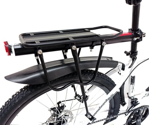 Bicicleta BR TORNADO Carrier 29", 21 viteze, frane pe disc, cadru aluminiu 15", manete secventiale, alb - Img 4