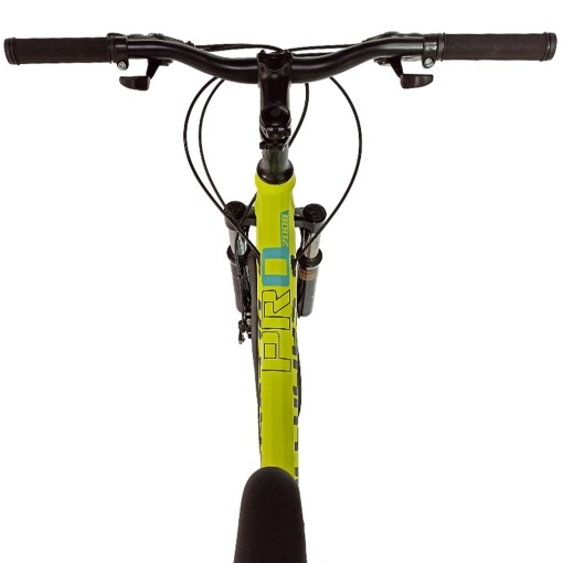 Bicicleta BR Tsunami ProMG 24", cadru otel 13", jante magneziu, manete secventiale, frane disc, 21 viteze, fluo - Img 6