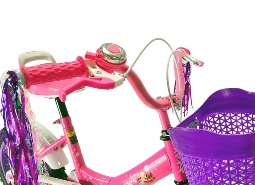 Bicicletă copii BR Linda Kids 12", cadru oțel, mov, varsta 2 - 4 ani - Img 10