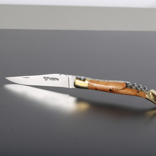 Briceag cu Tirbuson Laguiole en Aubrac, Maner Ienupar lama 12cm - LGL0312GEL/FSJ1 2