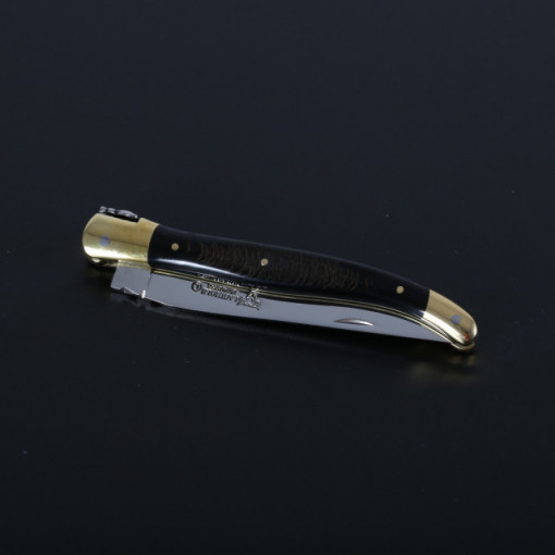 Briceag Laguiole en Aubrac, Maner Corn(negru) Bivol African lama 12cm - LGL0212CBL/FSI1 4