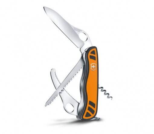 Briceag Victorinox Hunter XT Grip One Hand, galben/negru - 0.8341.MC9 unelte