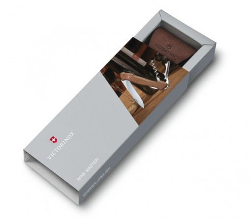 Briceag Victorinox Wine Master Wood, lemn maslin - 0.9701.64 in cutie