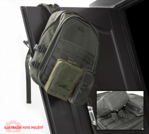 Buzunar universal Molle 17x11x6cm Olive Cattara TT13870 - Img 5