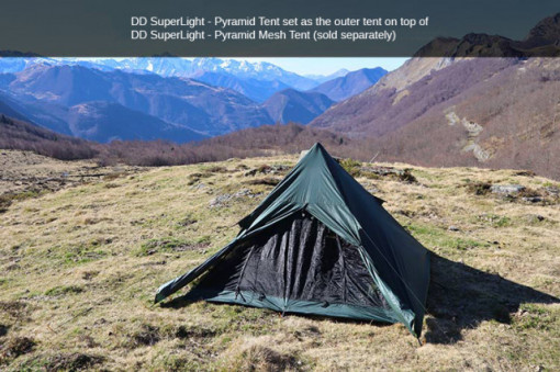 Cort 1 Persoana DD SuperLight –Pyramid-panza anti insecte - 0707273933744 5