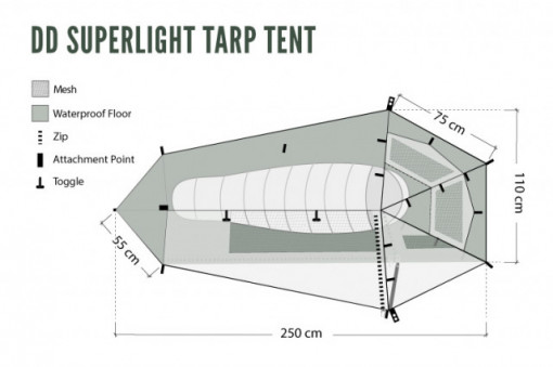Cort 1 Persoana DD SuperLight –Tarp Tent - 0707273933737 8