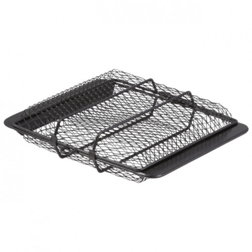 Cos de legume pentru gratar Char-Broil non stick - 140541 capac inchis