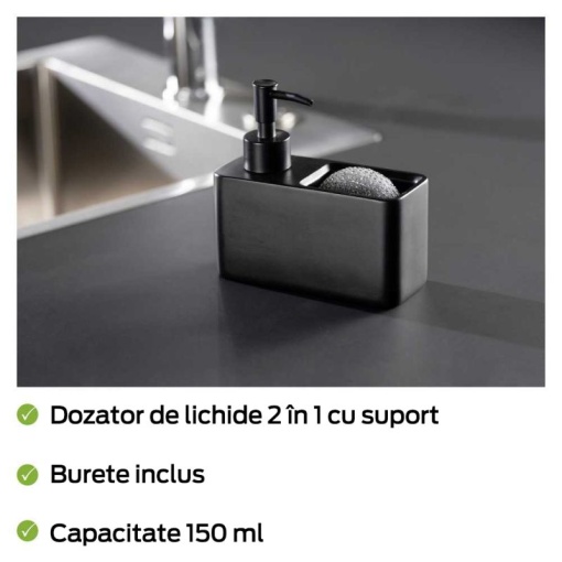 Dispenser sapun lichid de vase Resa Wenko Black Outdoor Kitchen - 55076100 - Img 6