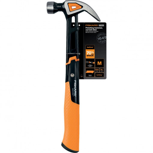 FISKARS Ciocan curbat Fiskars IsoCore M, 1027202, 340 mm, 884 g - 1027202 - Img 3