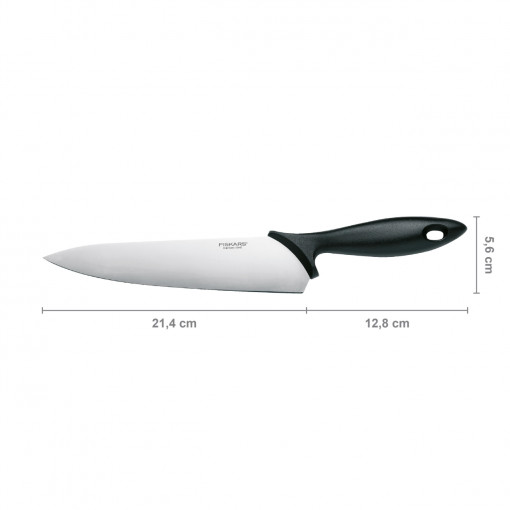 FISKARS Cutitul bucatarului Fiskars Essential, 21 cm, otel inoxidabil - 1023775 - Img 4