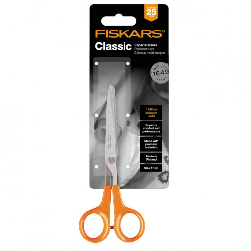 FISKARS Foarfeca pentru hartie Fiskars Classic, 17 cm, 50 g - 1000816 - Img 2
