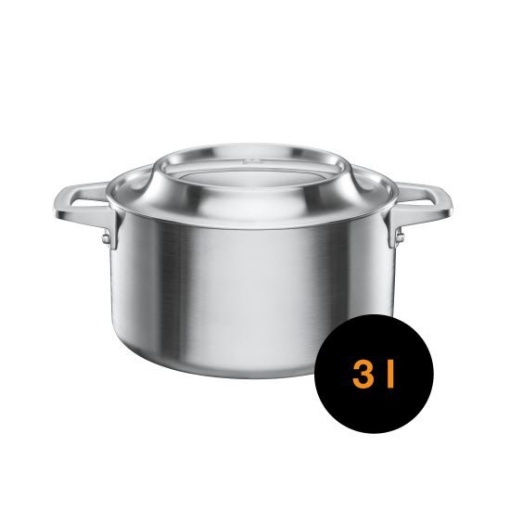 FISKARS Oala din otel inoxidabil, antiaderenta, Fiskars Norden, 3l - 1067639 - Img 2