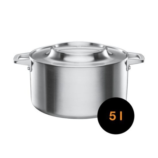 FISKARS Oala din otel inoxidabil, antiaderenta, Fiskars Norden, 5l - 1067640 - Img 2