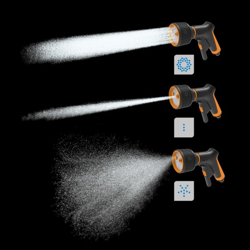 FISKARS Pistol pentru stropit cu 3 jeturi Fiskars Comfort , control frontal - 1065483 - Img 4