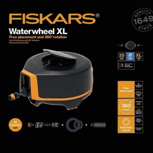 FISKARS Set furtun cu tambur Fiskars XL, 20 m lungime furtun, tambur automat - 1025932 - Img 2