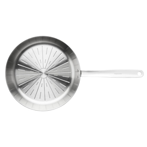 FISKARS Tigaie din otel inoxidabil, fara acoperire antiaderenta, Fiskars All Steel Pure, Ø 24 cm - 1065627 - Img 3