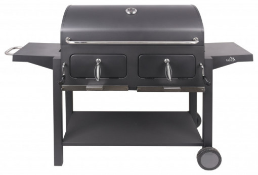 Gratar pe carbuni, Cattara Royal Grande 3XL, 84 x 42cm, mobil, capac, 2 tavi carbune - TT13047 - Img 2