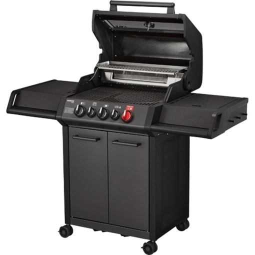Gratar pe gaz, 3 arzatoare inox, arzator infrarosu, grile fonta, Enders Monroe Pro 3 SIK Turbo, grafit mat - 838133 - Img 4