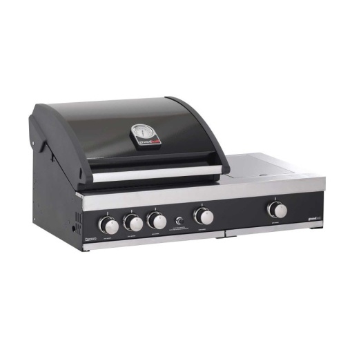 Gratar pe gaz cu 3 arzatoare din inox Grandhall Premium GT3 si arzator lateral sear burner - K03000281A, incastrabil - Img 3