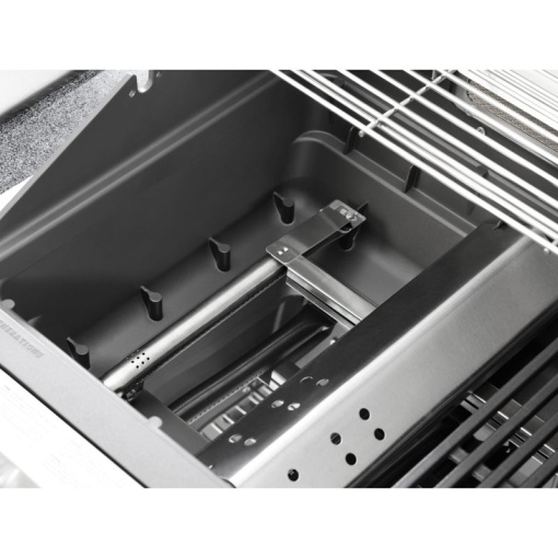 Gratar pe gaz cu 5 arzatoare 4 inox si 1 infrarosu, incastrabil, grile si plita fonta, Grandhall Pro Elite 4 - K04000383A - Img 8
