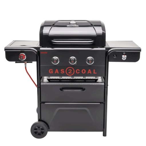 Gratar pe gaz si carbuni hibrid Char-Broil Gas2Coal 2.0 330 Special Edition, plita si sear burner - 140994 - Img 8