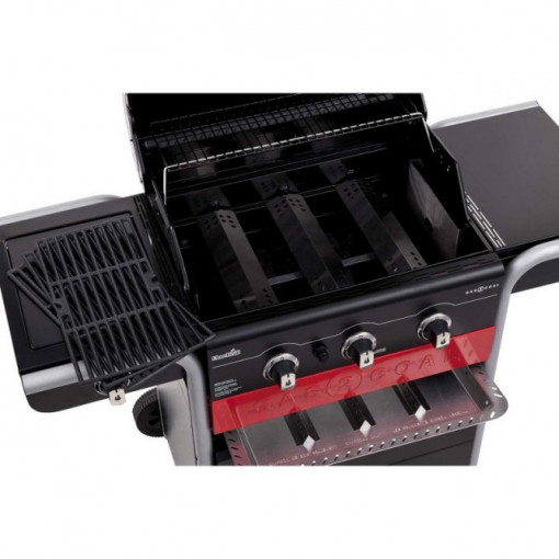 Gratar pe gaz si carbuni hibrid Char-Broil Gas2Coal 330 cu 3 arzatoare - 140723 arzatoare