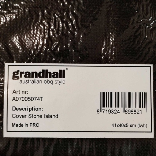 Husa pentru gratar 224x110x60 cm lavabila Grandhall Stone Island - A07005074T - Img 5