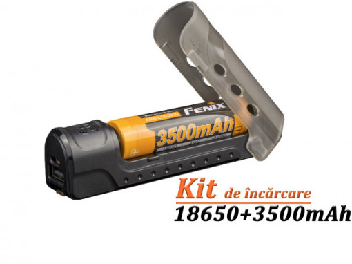 Kit Incarcator Fenix ARE-X11 + Acumulator 18650 3500mAh