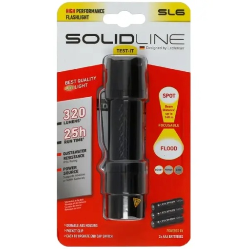 Lanterna de Mana LED Lenser Solidline SL6 320 lumeni - Img 3