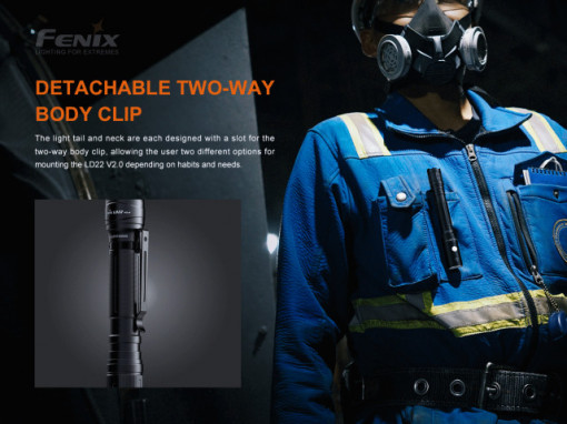 Lanternă EDC 800 Lumeni 214 metri Fenix LD22 V2.0 - ADV-460-001 - Img 8