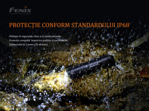 Lanterna Fenix E01 V2.0 - 100 Lumeni - 35 Metri - Albastru - ADV-427-005 6