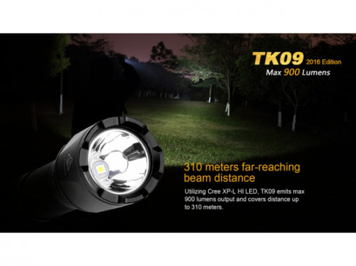 Lanterna Fenix TK09 - Editie 2016 - 900 lumeni 310 metri distanta