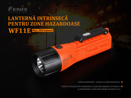 Lanterna Fenix WF11E - Lanternă ATEX - 200 Lumeni - 185 Metri 2